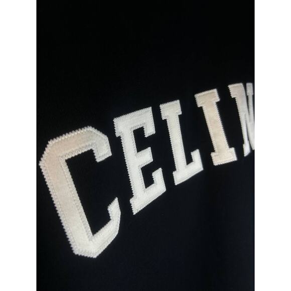 Celine Black & White Teddy Varsity Jacket (Minor Discolor) - Picture 6 of 16